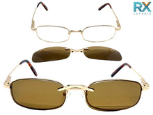Classy Elegant Modern Style Optical EYEGLASSES Stainless Steel Frame with Magnetic Clip On DV012