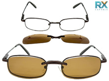 Classy Elegant Modern Style Optical EYEGLASSES Stainless Steel Frame with Magnetic Clip On DV012
