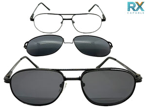 Classy Elegant Vintage Retro Style Optical EYEGLASSES Stainless Steel Frame with Magnetic Clip On DV010