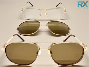 Classy Elegant Vintage Retro Style Optical EYEGLASSES Stainless Steel Frame with Magnetic Clip On DV010