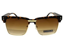 Classy Elegant Modern Retro Hip Hop Style SUNGLASSES Square Black & Gold Frame 6462