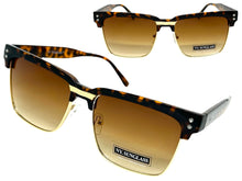 Classy Elegant Modern Retro Hip Hop Style SUNGLASSES Square Black & Gold Frame 6462