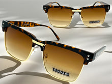 Classy Elegant Modern Retro Hip Hop Style SUNGLASSES Square Black & Gold Frame 6462