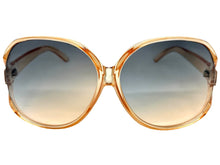 Oversized Exaggerated Vintage Retro Style SUNGLASSES Huge X-Large Nude Frame 80007