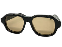 Classic Vintage Retro Style SUNGLASSES Large Thick Square Black Acetate Frame C004