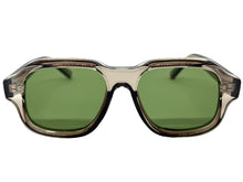 Classic Vintage Retro Style SUNGLASSES Large Thick Square Gray Acetate Frame C004