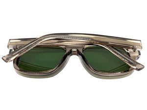 Classic Vintage Retro Style SUNGLASSES Large Thick Square Gray Acetate Frame C004