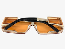 Classic Hardcore Luxury Hip Hop Rapper Pimp Style SUNGLASSES Gold Frame 79004