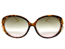 Oversized Exaggerated Vintage Retro Style SUNGLASSES Large Round Tortoise & Gold Frame 96211