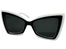 Exaggerated Vintage Retro Style SUNGLASSES Funky White Bow Shape Frame 49309