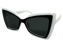 Exaggerated Vintage Retro Style SUNGLASSES Funky White Bow Shape Frame 49309