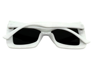 Exaggerated Vintage Retro Style SUNGLASSES Funky White Bow Shape Frame 49309