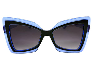 Exaggerated Vintage Retro Style SUNGLASSES Funky Unique Bow Shape Frame 49309