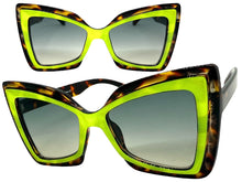 Exaggerated Vintage Retro Style SUNGLASSES Funky Tortoise Bow Shape Frame 49309