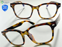 Classic Vintage Retro Style Clear Lens Blue Light Block Computer EYEGLASSES Tortoise Frame 4009