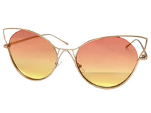 Oversized Exaggerated Retro Cat Eye Style SUNGLASSES Large Rose Gold Frame 4219