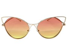 Oversized Exaggerated Retro Cat Eye Style SUNGLASSES Large Rose Gold Frame 4219