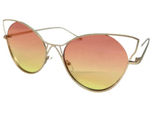 Oversized Exaggerated Retro Cat Eye Style SUNGLASSES Large Rose Gold Frame 4219