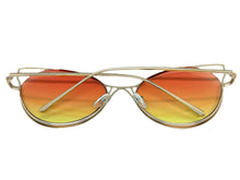 Oversized Exaggerated Retro Cat Eye Style SUNGLASSES Large Rose Gold Frame 4219