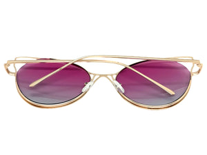 Oversized Exaggerated Retro Cat Eye Style SUNGLASSES Large Rose Gold Frame 4219