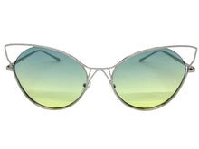 Oversized Exaggerated Retro Cat Eye Style SUNGLASSES Large Silver Frame 4219