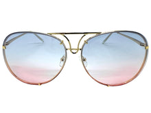 Oversized Exaggerated Vintage Retro Style SUNGLASSES Large Gold Frame 4165