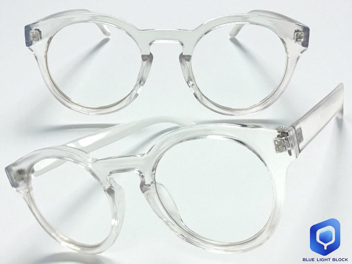 Classic Elegant Vintage Retro Style Clear Lens EYEGLASSES Round Transparent Frame 80626