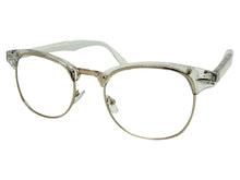 Classic Elegant Vintage Retro Style Clear Lens EYEGLASSES Transparent & Gold Frame 80342