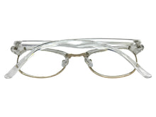 Classic Elegant Vintage Retro Style Clear Lens EYEGLASSES Transparent & Gold Frame 80342