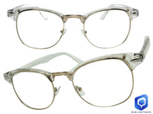 Classic Elegant Vintage Retro Style Clear Lens EYEGLASSES Transparent & Gold Frame 80342