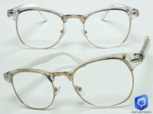 Classic Elegant Vintage Retro Style Clear Lens EYEGLASSES Transparent & Gold Frame 80342