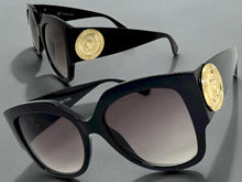 Oversized Exaggerated Vintage Retro Style SUNGLASSES Large Thick Black Frame 4382