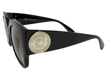 Oversized Exaggerated Vintage Retro Style SUNGLASSES Large Thick Black Frame 4382