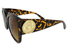 Oversized Exaggerated Vintage Retro Style SUNGLASSES Large Thick Tortoise Frame 4382