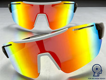 Oversized Sporty Wrap Around Cycling Fishing Biker SUNGLASSES Large Black Frame - Gold Lens 5204