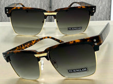 Classy Elegant Modern Retro Hip Hop Style SUNGLASSES Square Tortoise & Gold Frame 6462