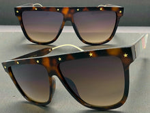 Oversized Classic Vintage Retro Style SUNGLASSES Large Tortoise & Gold Frame 30397