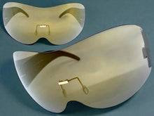 Oversized Exaggerated Modern Retro Shield Style SUNGLASSES X-Large Frame - Bronze Lens 4679