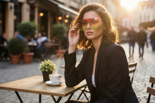 Oversized Trendy Bold Modern Retro Shield Style SUNGLASSES Large Flat Multicolor Lens E0443