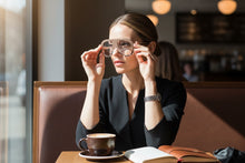 Oversized Classic Vintage Retro Style Clear Lens EYEGLASSES Large Round Khaki Frame TR90