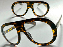 Oversized Classic Vintage Retro Style Clear Lens EYEGLASSES Large Round Tortoise Frame TR90