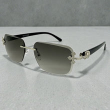 Classy Elegant Luxury Modern Hip Hop Style SUNGLASSES Rimless Silver Frame 7542