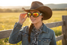 Classy Elegant Western Cowgirl Style Montana West SUNGLASSES Black Frame - Bling Texas Flag SGS-TX03