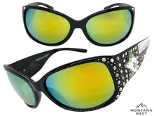 Classy Elegant Western Cowgirl Style Montana West SUNGLASSES Black Frame - Bling Texas Flag SGS-TX03
