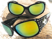 Classy Elegant Western Cowgirl Style Montana West SUNGLASSES Black Frame - Bling Texas Flag SGS-TX03