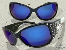 Classy Elegant Western Cowgirl Style Montana West SUNGLASSES Blue Frame - Bling Texas Flag SGS-TX03