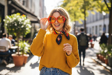 Oversized Exaggerated Vintage Retro Style SUNGLASSES Large Orange Frame 4754