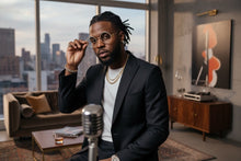 Classy Elegant Luxury Modern Hip Hop Style Bling EYEGLASSES Large Round Gold Frame E0654