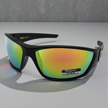 Motorcycle Riding Biker Sporty Wrap Around Choppers SUNGLASSES Safety Eyewear - Orange Flames 6763