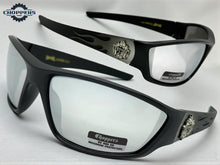 Motorcycle Riding Biker Sporty Wrap Around Choppers SUNGLASSES Safety Eyewear - Gray Flames 6763